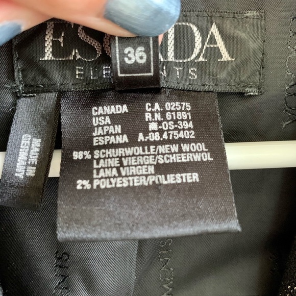 ESCADA ELEMENTS long wool pinstripe blazer - Picture 11 of 16